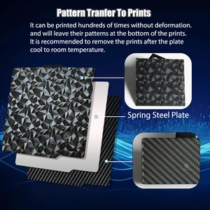 Untuk Bambulab Build Plate 257 PEI PEI Bertekstur Halus PEO Untuk Bambulab A1 Bambulab P1s X1c Plate Lembaran Baja Pegas Sisi Ganda 10 pelat samping penjualan terbaik - №