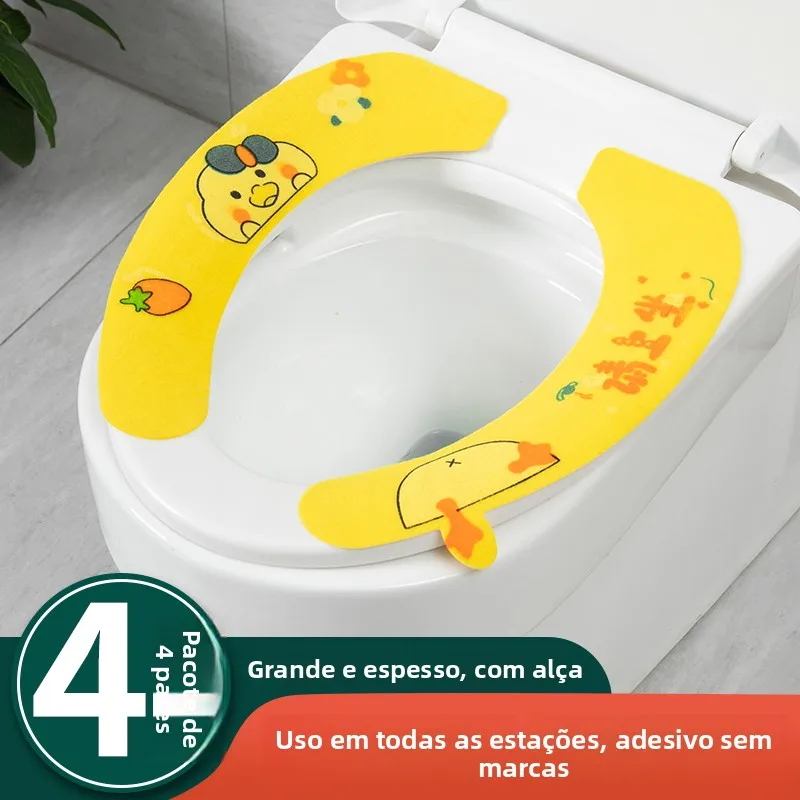 厚みのある防水便座クッション粘着性のある新モデル家庭用四季通用トイレマット特別な洗浄便座パッド