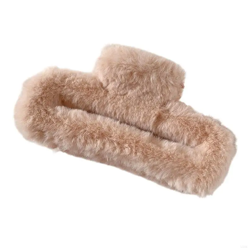 Plush Oversized Hair Claw Clip Barrette Perfect For Home Office And Play Y166