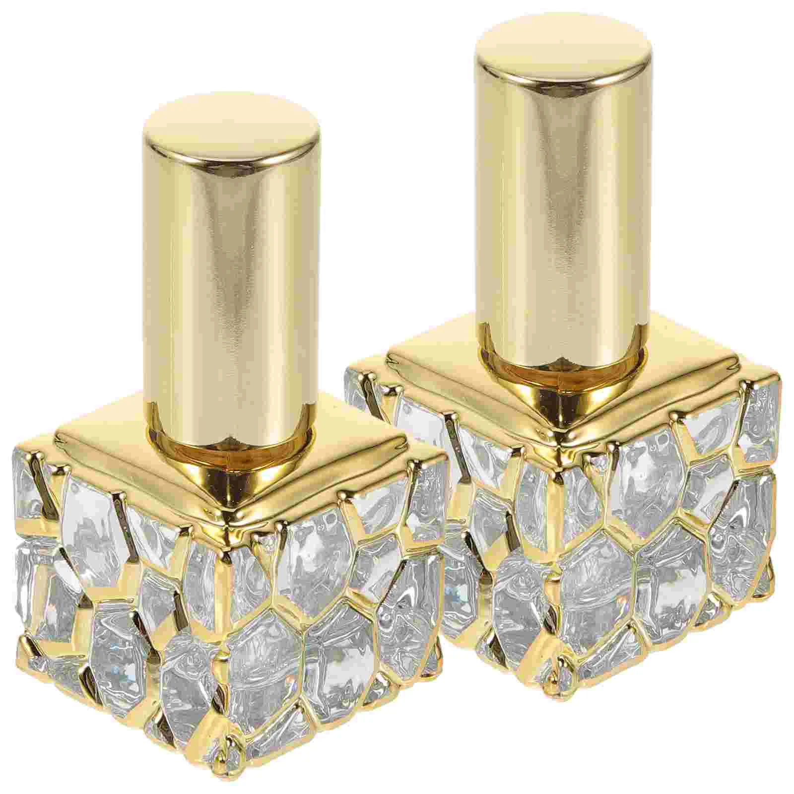 

2 Pcs Refill Perfume Bottle Travel Perfumes Fancy Sprayers Glass Sample Bottles Refillable