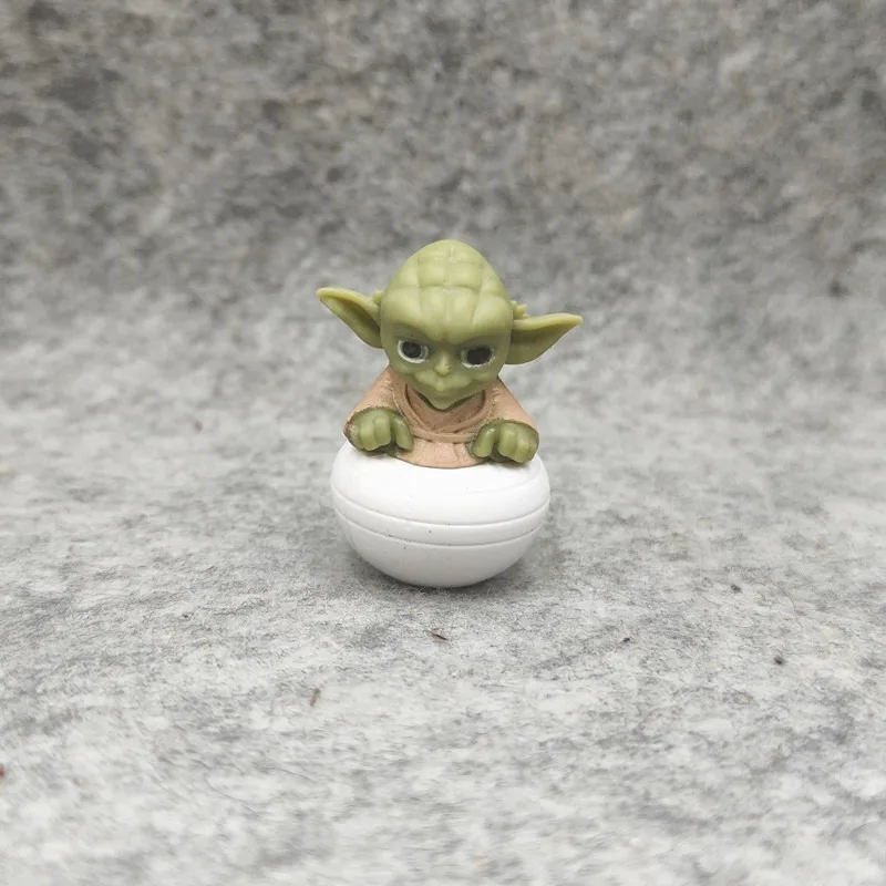 Star Wars Yoda Tumbler Baby Mandalorian Doll Accessories Handmade Doll Desktop Decorations Children's Birthday Gifts