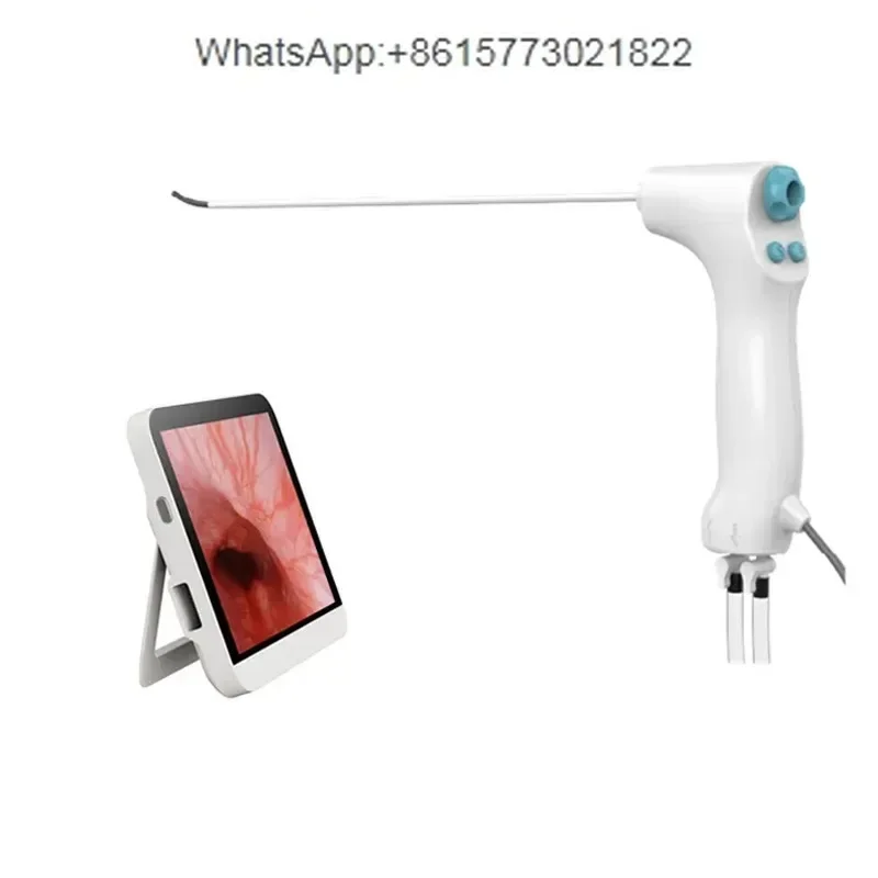 Geyi digital flexible video disposable veterinary hysteroscope