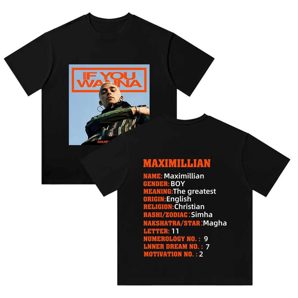 

Футболка Maximillian Merch с круглым вырезом и коротким рукавом для мужчин и женщин, хлопковая винтажная стильная футболка4