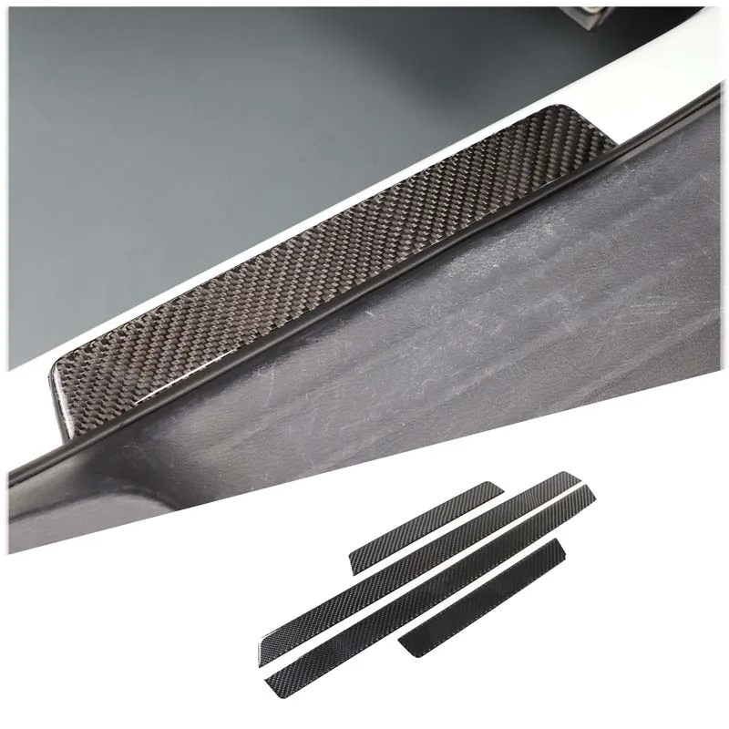 

Soft Carbon Fiber Car Door Welcome Threshold Strip Trim Sticker For Nissan Pathfinder 2013-2018 Car Interior Accessories