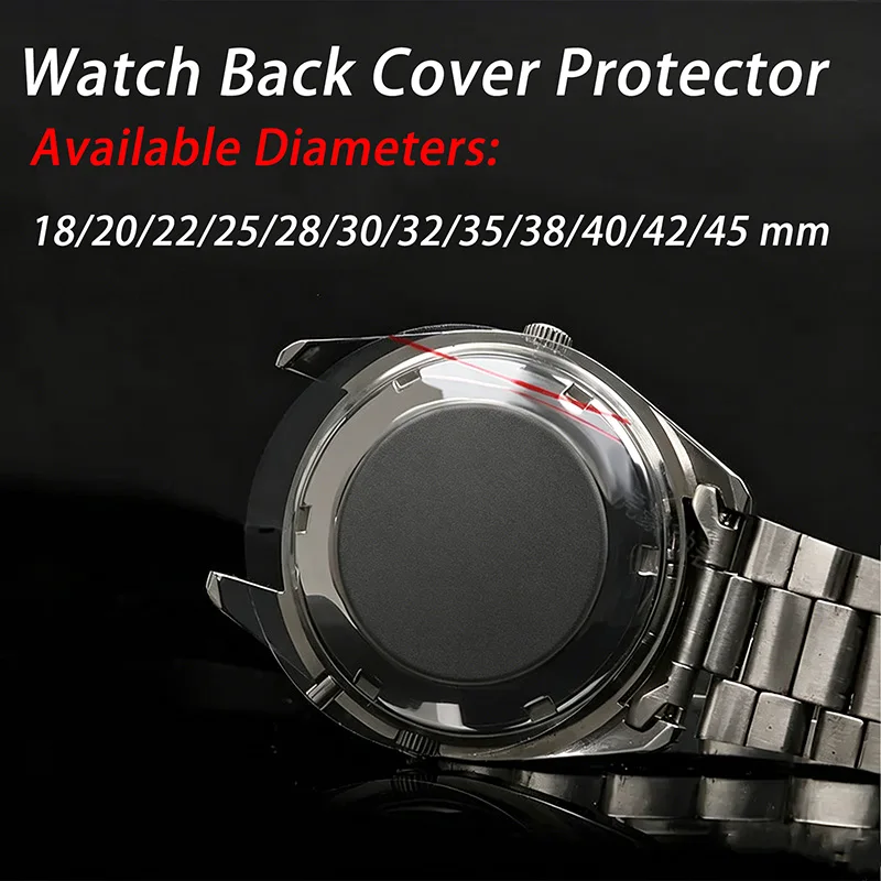 Watch Case Back Cover Sticker Bottom Cover Film Anti-Static Dia 18-45mm Dustproof Waterproof Film Watch Case Waterproof Film