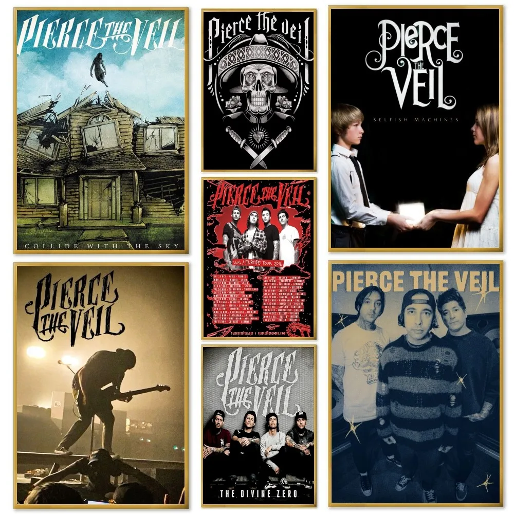 

P-pierce The-Veil Band Poster Home Living Room Bedroom Bar Cafe Art Decor