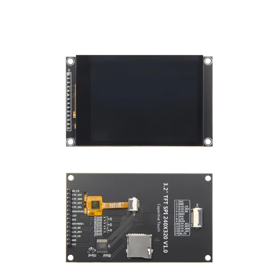 3,2 Zoll 240x320 TFT LCD Modul SPI Display mit Resistivem Touchscreen, ILI9341 Treiber, für Arduino STM32 Raspberry Pi – Detail 3
