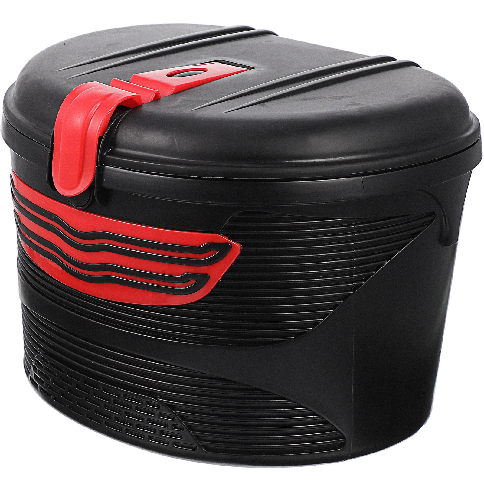 

Bike Front Frame Storage Basket with Lock Heavy Duty Plastic Electric Scooter Front Rear Bag for Mountain Cycling Commute