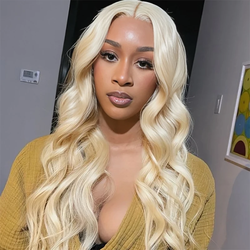 

30 40 Inch 13x4 13x6 Hd 613 Body Wave Lace Frontal Wigs Human Hair Wigs For Women PrePlucked Honey Colored Blonde Lace Front Wig