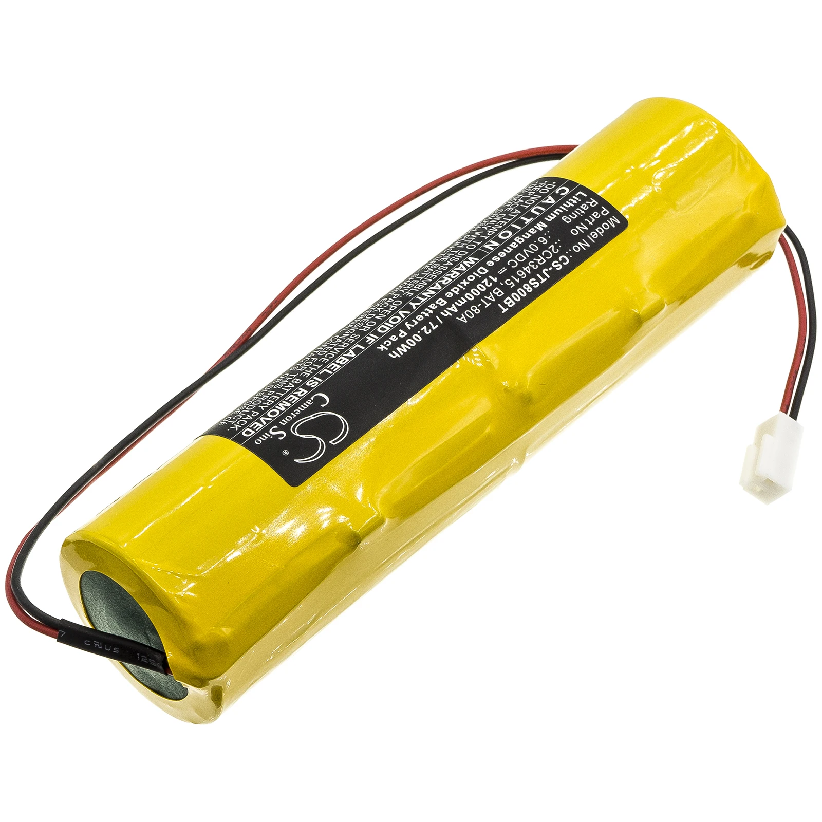 Alarm System Battery 6V/12000mAh BAT-80A,2CR34615 for Jablotron OASiS JA-80A Indexa 8000A, Note:Primary Battery,Non-rechargeable