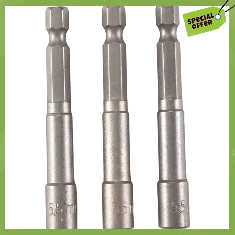 Нежная текстура - длина 65 мм, 5,5 мм, шестигранная отвертка, магнитная бита, 3 шт.