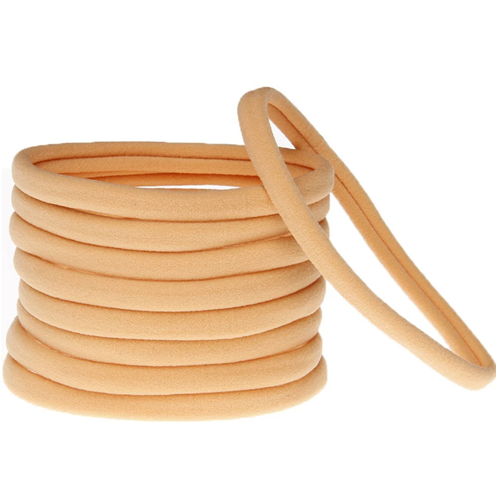 

36pcs Ties Women Cloth Durable Elastic Nylon Band Seamless Comfortable Cute Hair Ring Everyday Wear Hair Care
