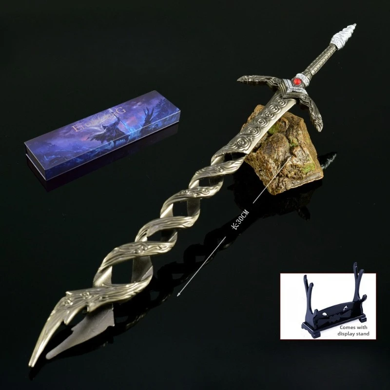 Juego Eldenn de 30cm, caza periférica, oración divina, armas de espada grande, modelo, caja de regalo, edición Katana, adorno coleccionable, regalo para niño