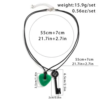 Film Coraline Kamień Widzenia Szmaragdowy Wisiorek Czarny Klucz Naszyjnik Halloween Boże Narodzenie Impreza Cosplay Akcesoria Prezent