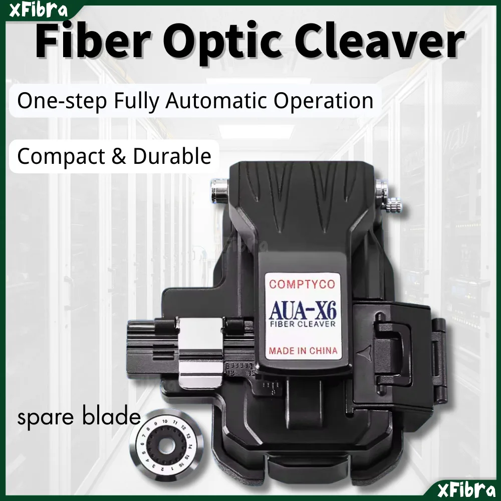 

AUA-X6 FTTH High-Precision For Cold Joint/Hot Melt Optical Fiber Cleaver Machine With 24 Surface Blade Cutting Tool