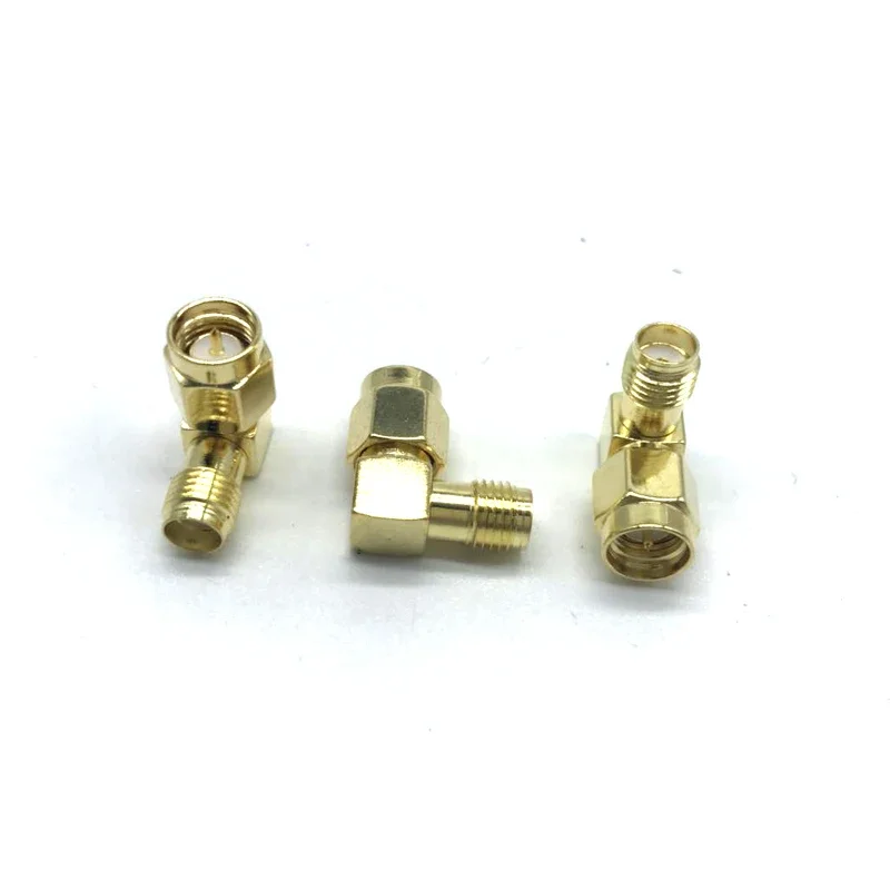 2 PCS/Lot New 90 Degree SMA to SMA Connector Right Angle SMA Male to Female Adapter for WIFI Antenna / FPV RF Connector