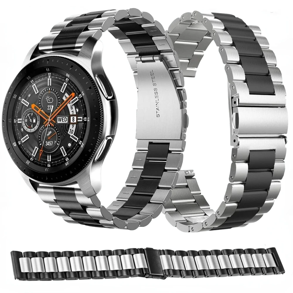 

20mm 22mm Metal Band for Samsung Galaxy Watch 3/4/5/Gear S3 Bracelet Belt for Huawei Watch 3/GT 2 Pro/Amazfit GTR/Stratos Strap