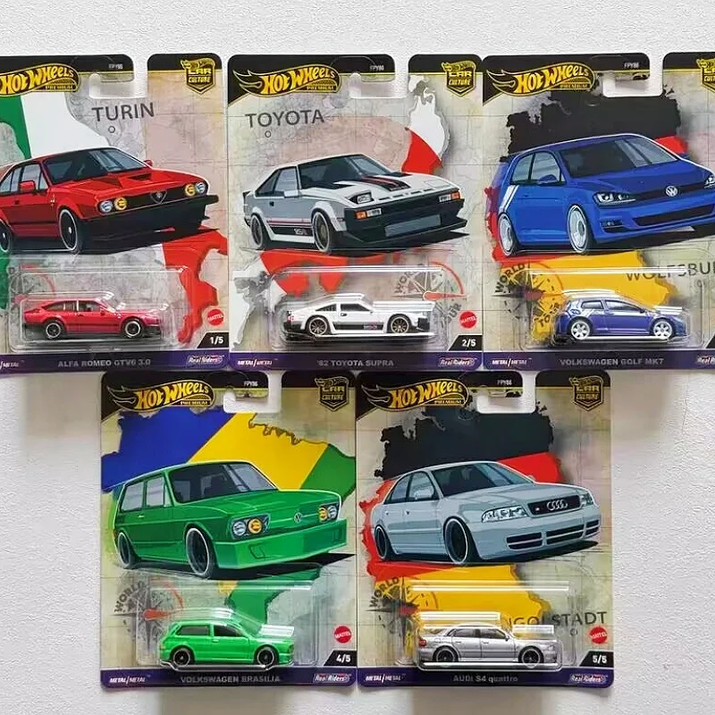 قسط ثقافة السيارة جولة حول العالم 1/64 دييكاست لعبة غولف هدية برازيليا S4 تحصيل نموذج ألفا لعبة السيارة تحصيل لعبة هدية #1