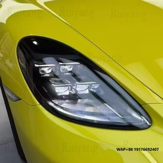 

Для Porsche Cayman 2016-2023, модификация автомобиля, обновление автомобильных фар, светодиодные фары, передний бампер, фары 718 Boxster