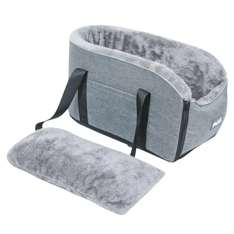 Dog Console Car Seat Portable Washable Dog Cat Booster Seat On Car Armrest Travel Bags Pet Supplies For Dogs Cats