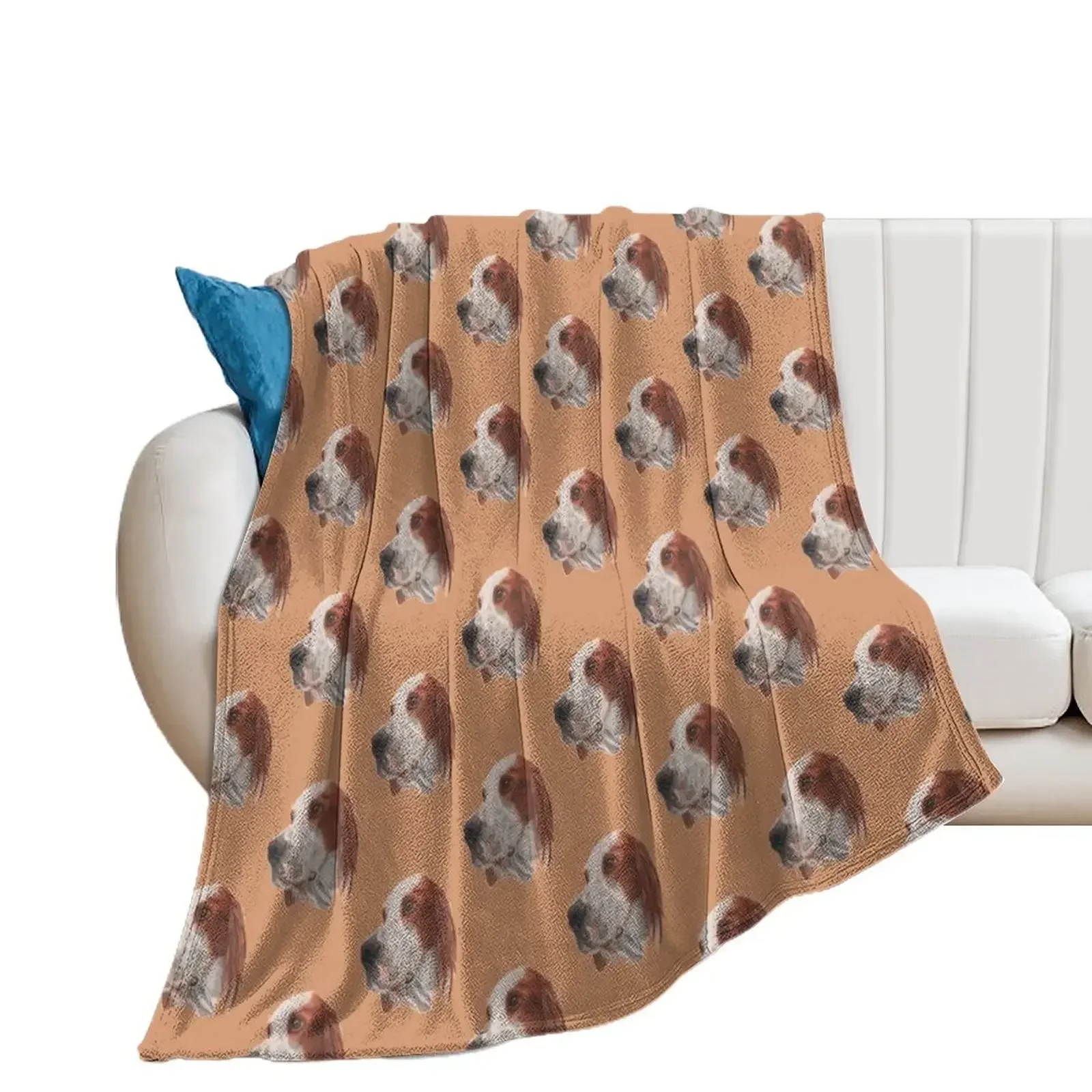 

An Irish red and white Setter Throw Blanket Beach Stuffeds Sleeping Bag decorative Blankets