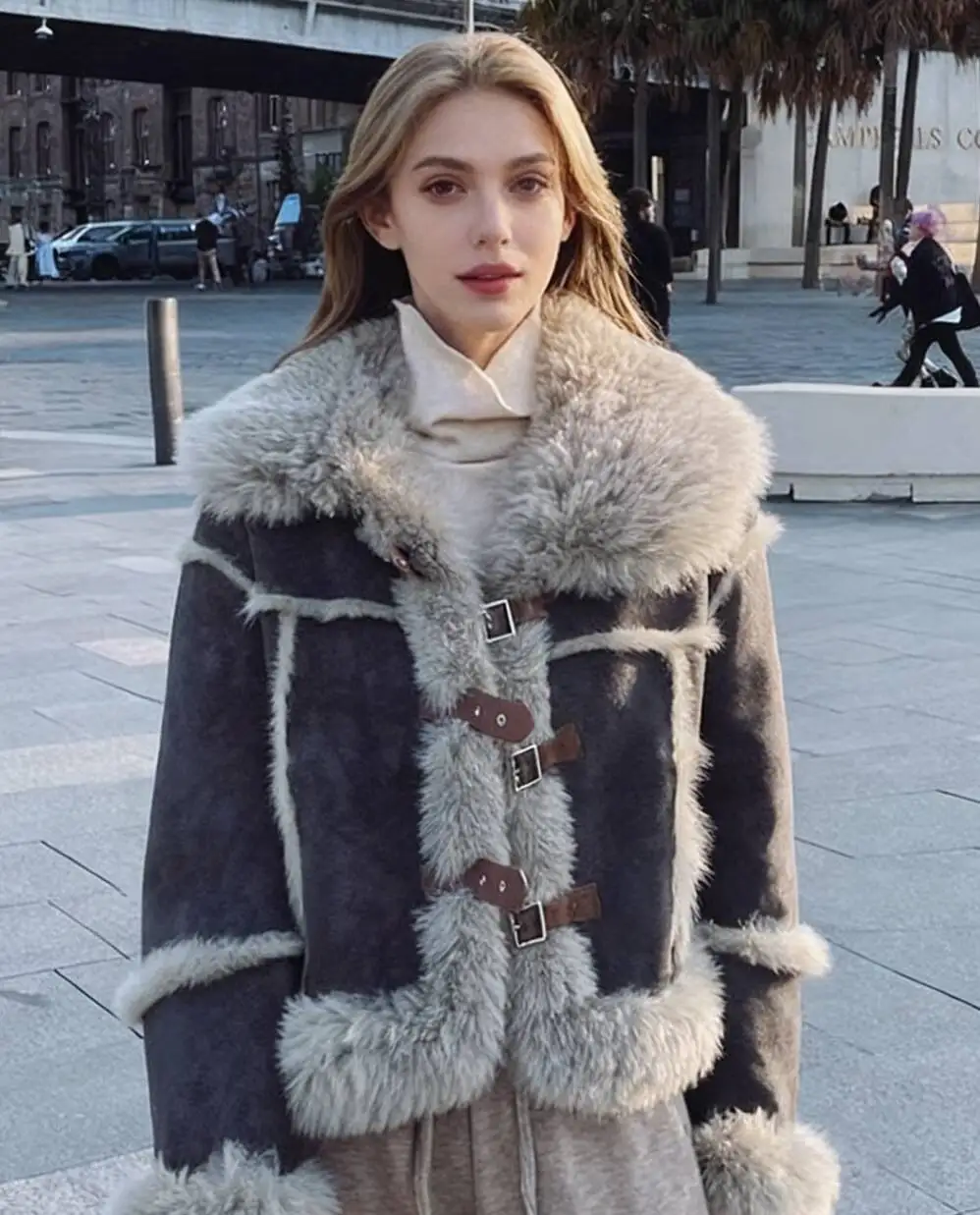 

Женские парки Y2K, осенняя модальная смешанная подкладка для похудения, расширенный подол, униформа для колледжа в консервативном стиле, удобная молодежная простота, чистые Ins