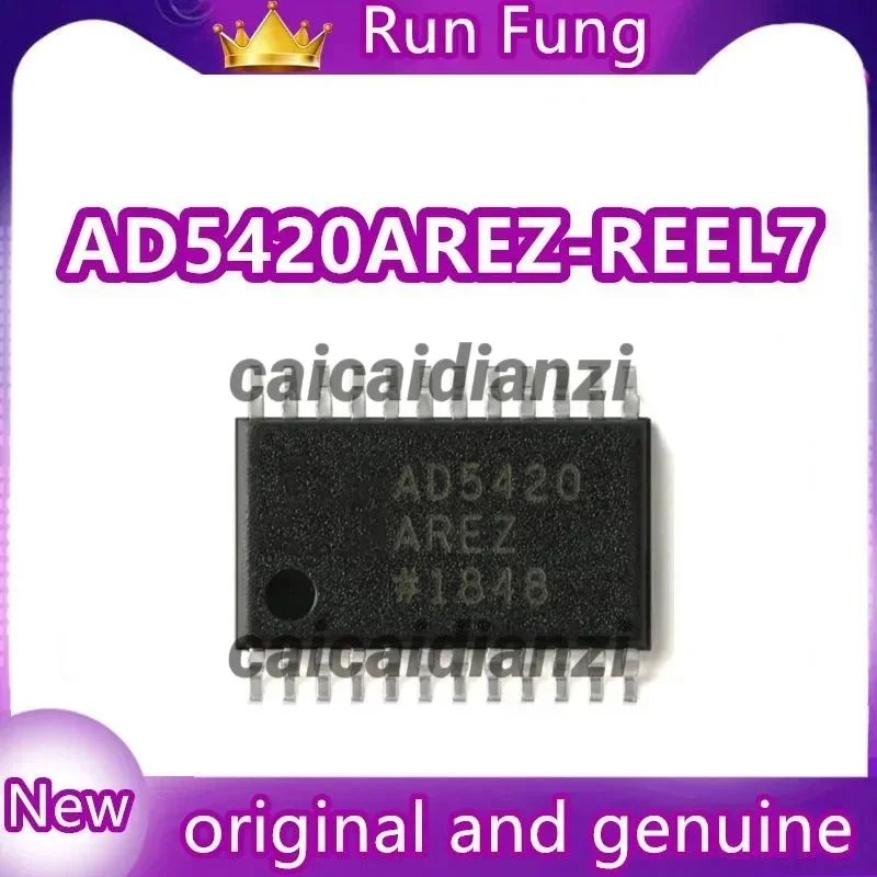 AD5420AREZ-REEL7 AD5420AREZ 16 Bit Digital to Analog Converter 1 24-TSSOP-EP  5Pcs/Lot  New Original