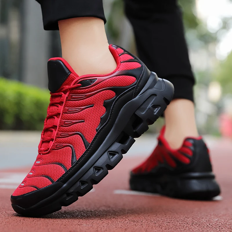 Men running shoes new breathable mesh thick bottom comfortable men and women sports shoes casual outdoor non-slip men shoes 47