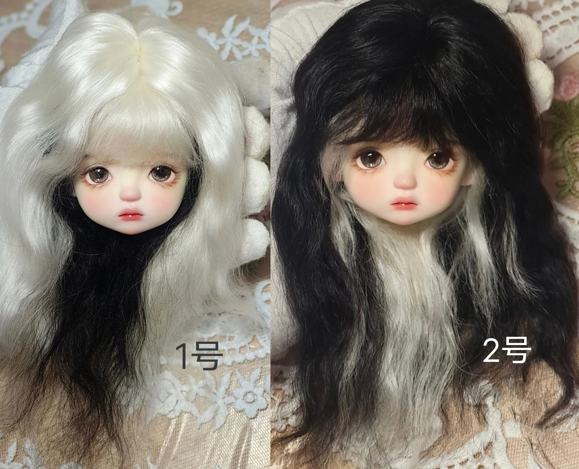 

Curly 1/6 BJD Doll Hair, Bangs Mohair Wigs Free Shipping