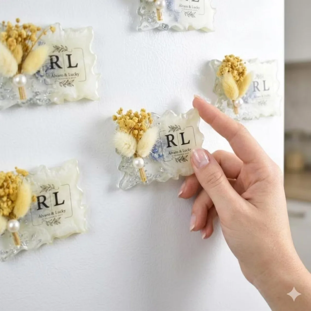 Wedding Favors magnet for guests in bulk, Epoxy magnet, Personalized fridge proposal, Baby shower favour, Party Favors gastgesch