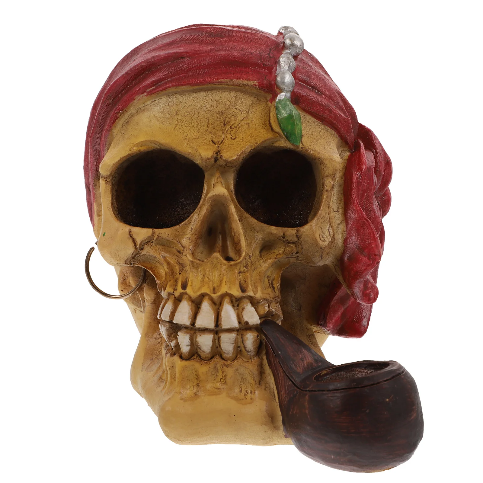 

1Pcs Skull Decor Resin Horror Statue for Halloween Party Haunted Decoration Creative Scary Home Garden Prop