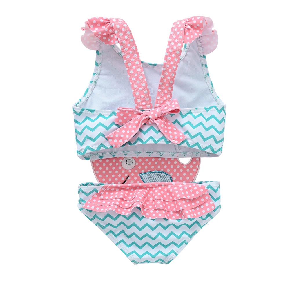 2024 costume da bagno per bambina costume da bagno con volant senza maniche costume da bagno per bambina Beachwear