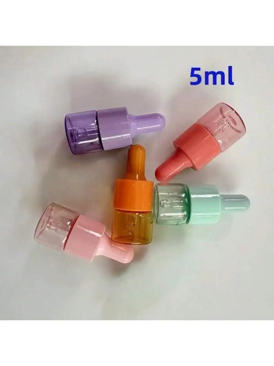 5 Pcs 5ml 10ml Colored Glass D - Juice Bottle Dropper 리뷰 및 가격
