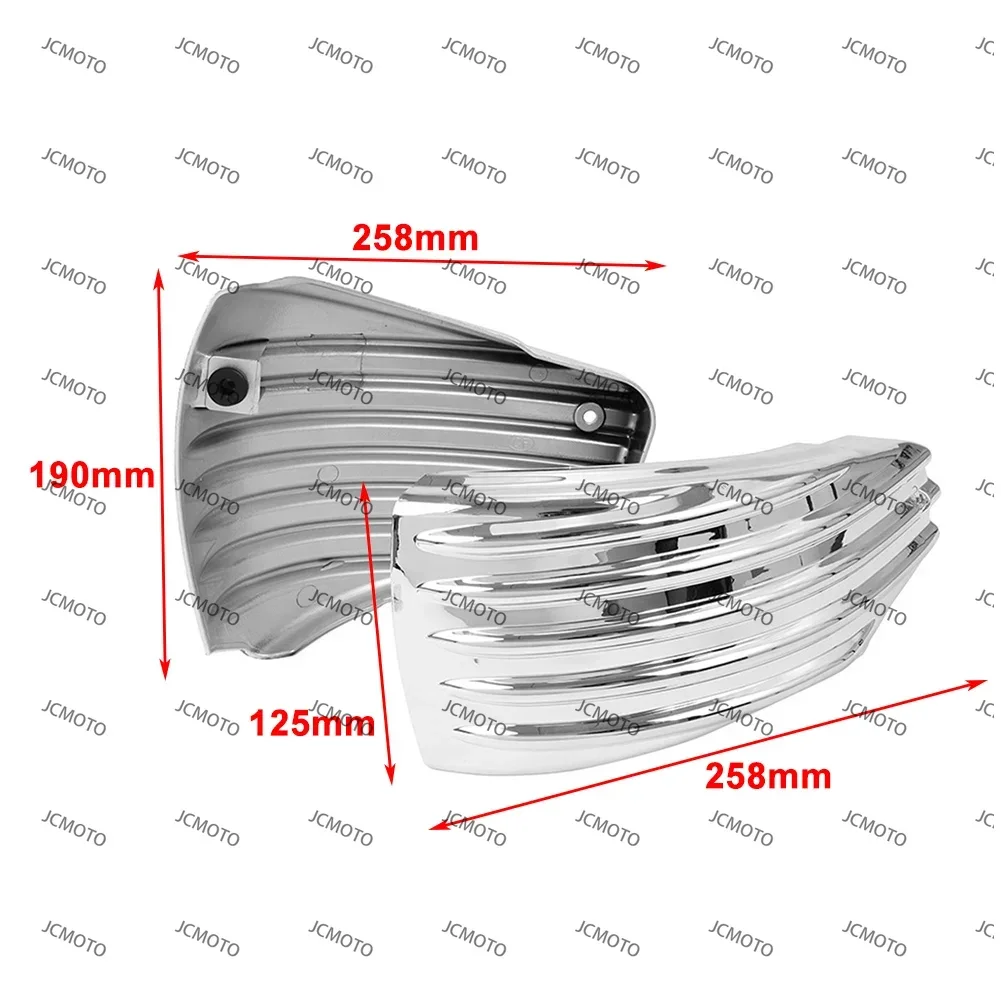 

2 шт. для Harley Davidson Softail 2018-2022 Low Rider Street Bob Chrome ABS мотоциклетный аккумулятор, боковая крышка, панели слева + справа