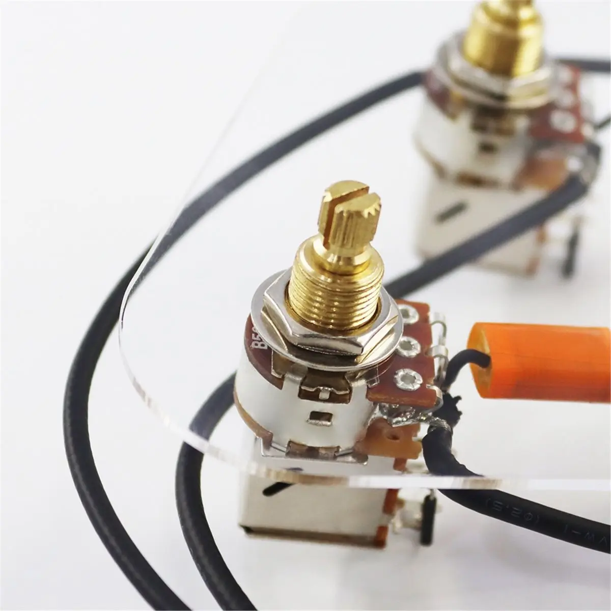 ABXY New LP Guitar Prewired Wiring Harness Kit 2T2V 500K Pots and Separate 3 Way Switch Replacement of Parts