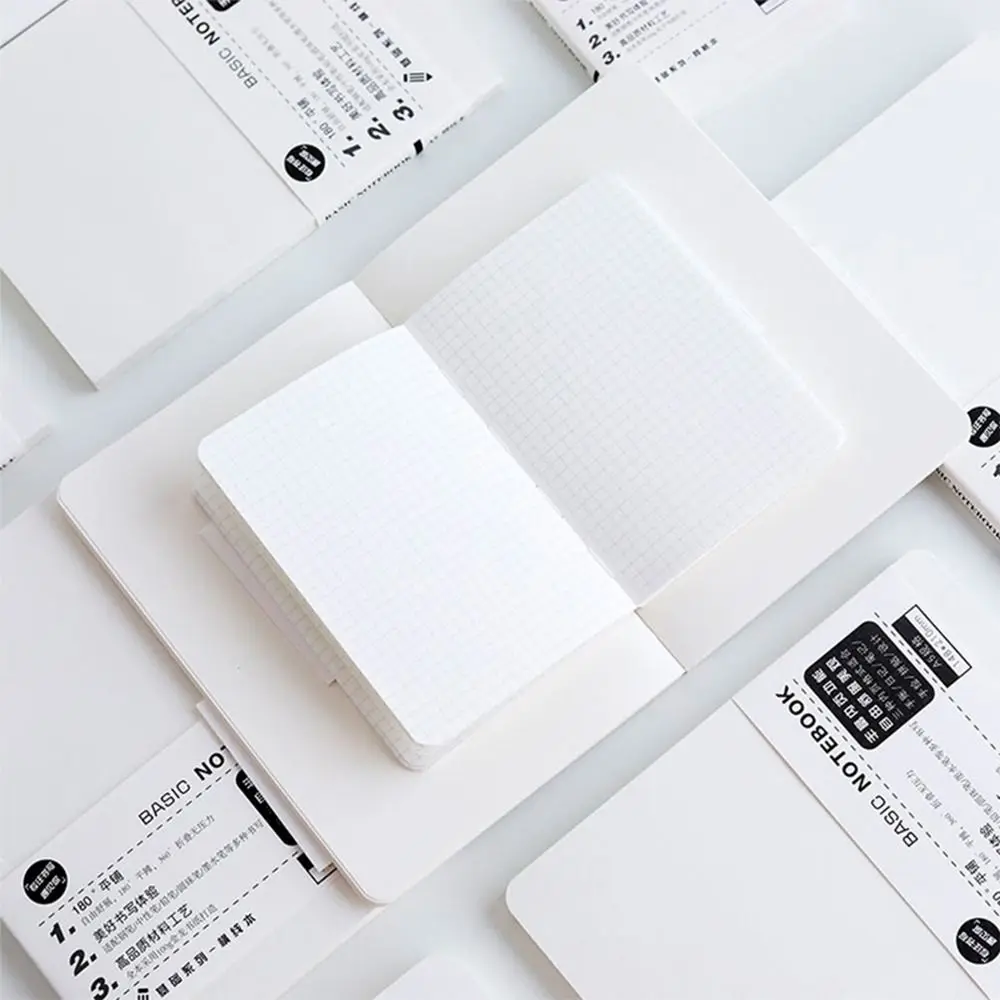 Сменный базовый блокнот A5 a6, пустая бумага с горизонтальной сеткой, замененный блокнот со сменным стержнем, белый блокнот, внутренние справочники страниц