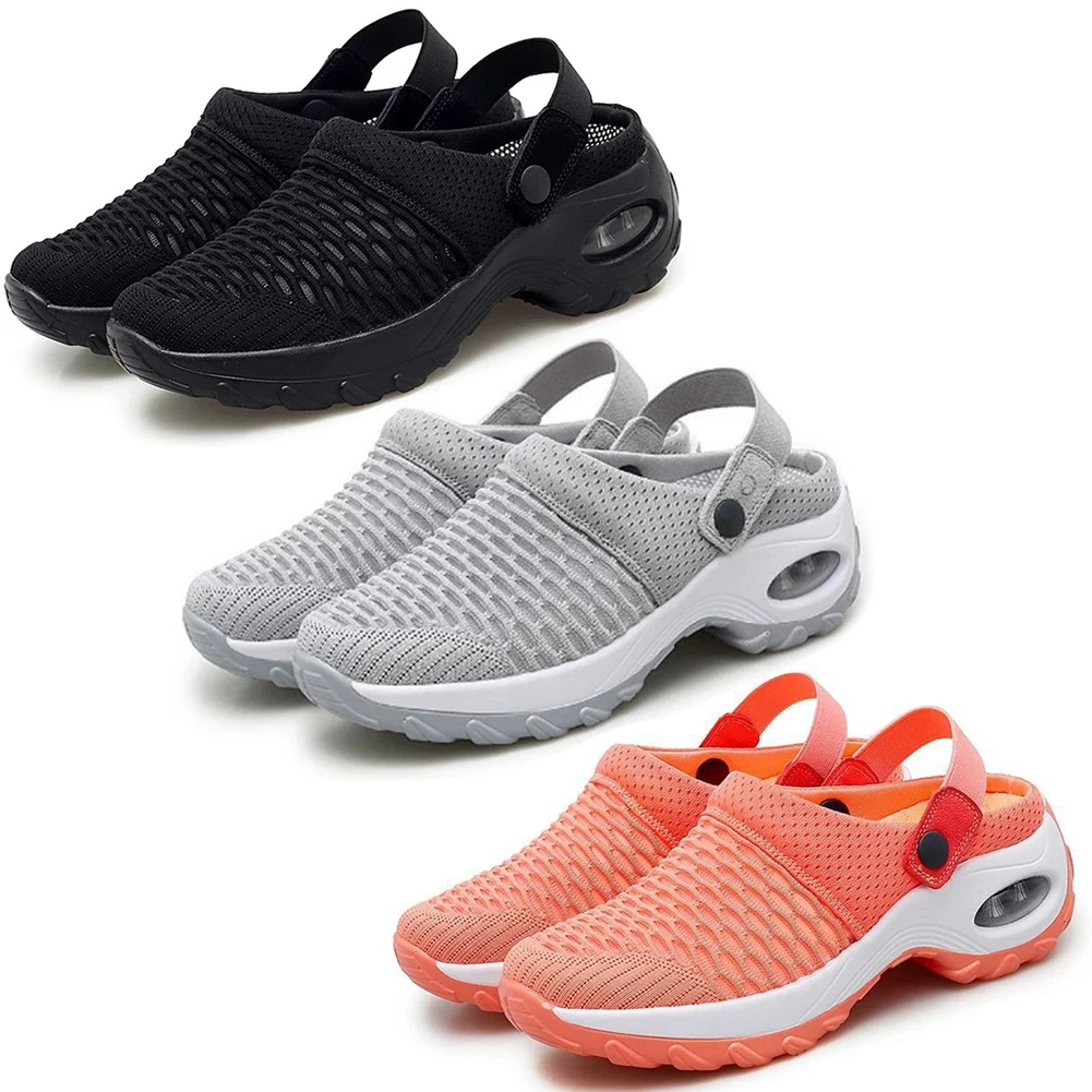 Mesh Orthopedic Clogs Arch Support Walking Shoes Breathable Casual Summer Beach Sandals for Women