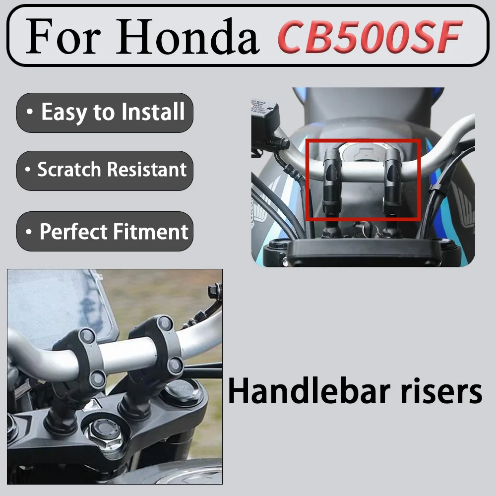 For Honda CB500SF Super Four Handlebar Modification Kit - Raising And Rearward Shifting for Improved Upright Seating Posture