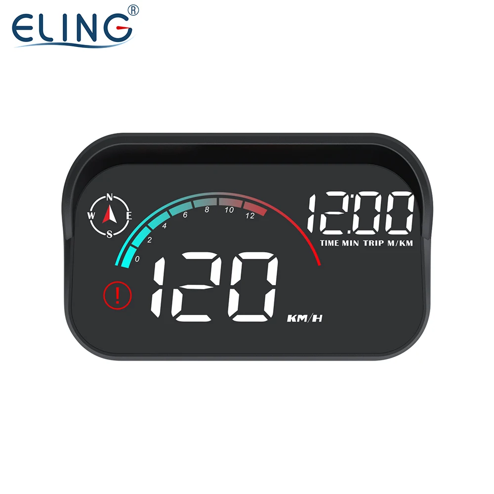 

FOR ELING Digital HUD GPS Speedometer Clock Head up Speed Display MPH KM/H for All Vehicles Car Marine Boat ATV UTV