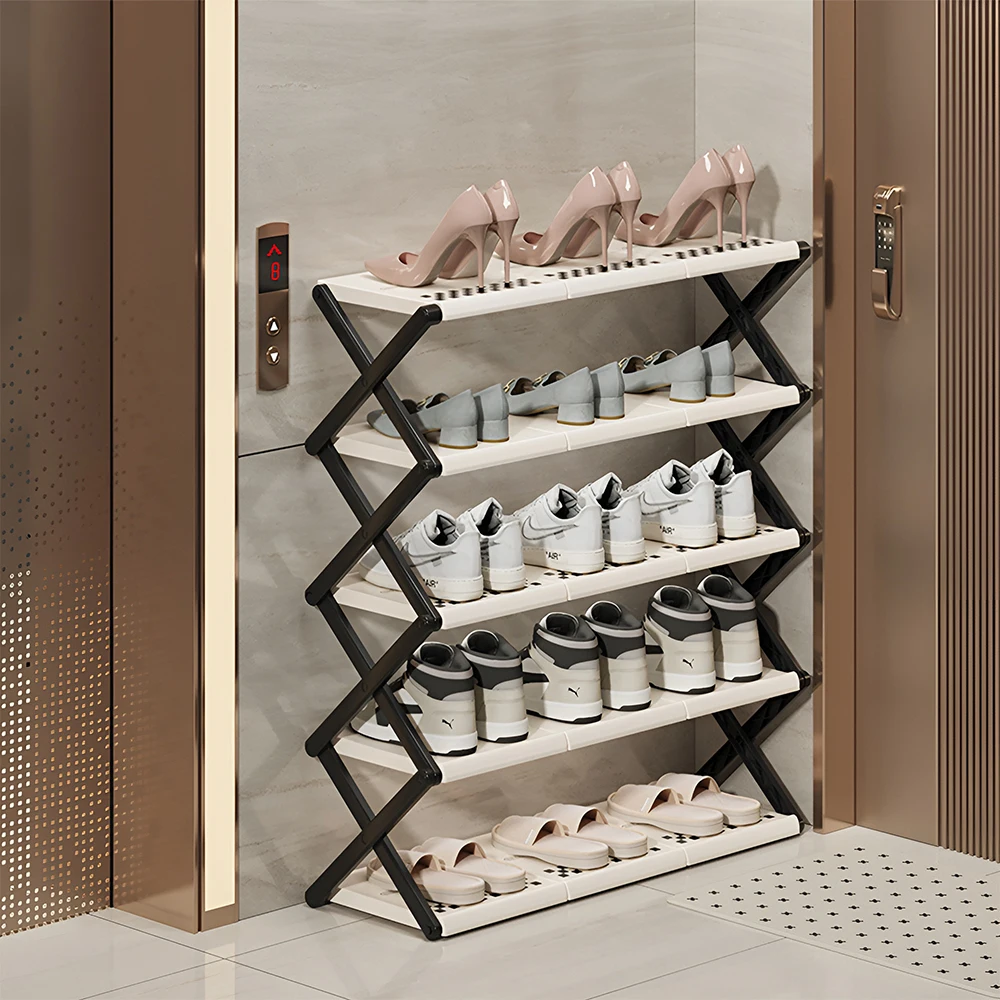 5-Tier Foldable Shoe Rack for Home and Dorm