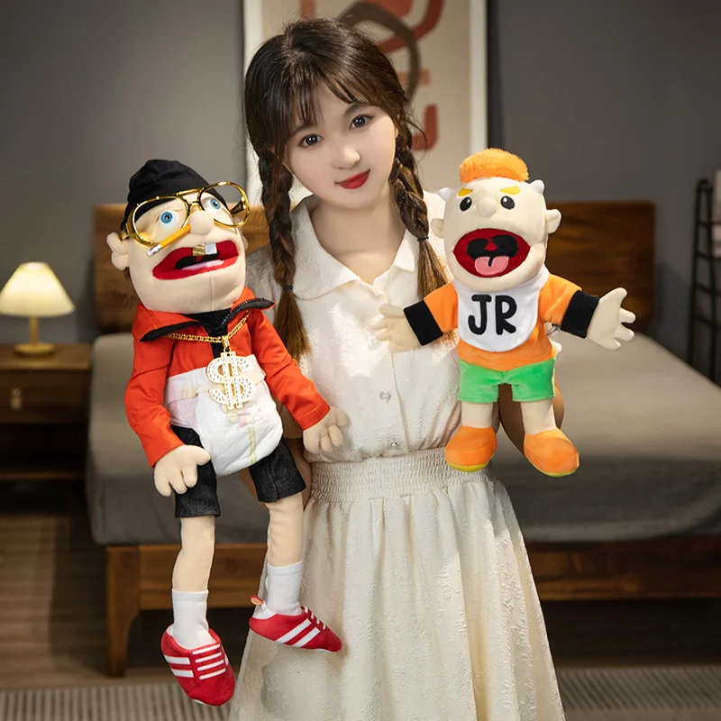 Talk Show Party Props Jeff Series หุ่นมือตุ๊กตาของเล่น Chef Rock Jeff Phoebe มือ Muppet ตุ๊กตาของเล่นเด็กของขวัญวันเกิด Xmas ของขวัญ