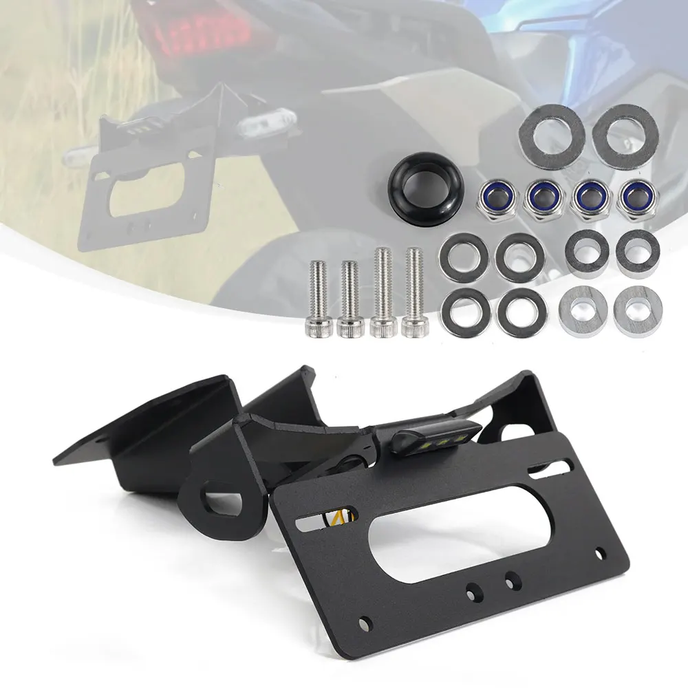 

Fit For Honda NC750X 2021 2022 2023 2024 Motorcycle License Plate Holder Rear Tail Tidy Frame Fender Eliminator Bracket Kit