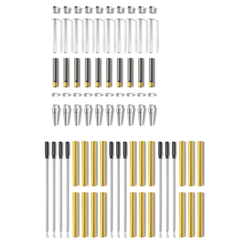 

ABGG-Набор тонких токарных ручек для токарной обработки древесины-серебряный набор принадлежностей для рукоделия для токарных станков, подарков ручной работы и инструментов для письма на заказ