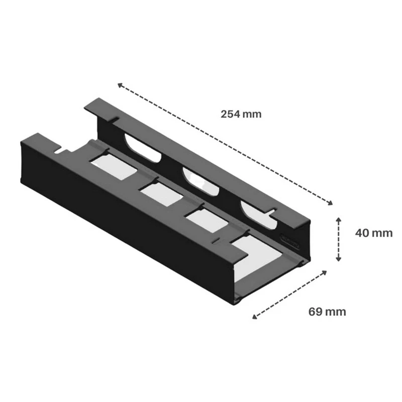 2 Stuks Tanglefree Koord Organizer Onder-Bureau Kabel Management Lade Met Gladde Randen Nette Draad Organisatie