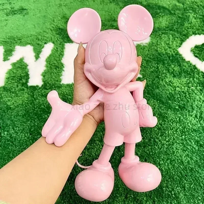 

20/29cm Disney Mickey Mouse Figure Resin Welcome Posture Action Figurines Anime Cartoon Mickey Model Statue Kids Ornament Toy Gi