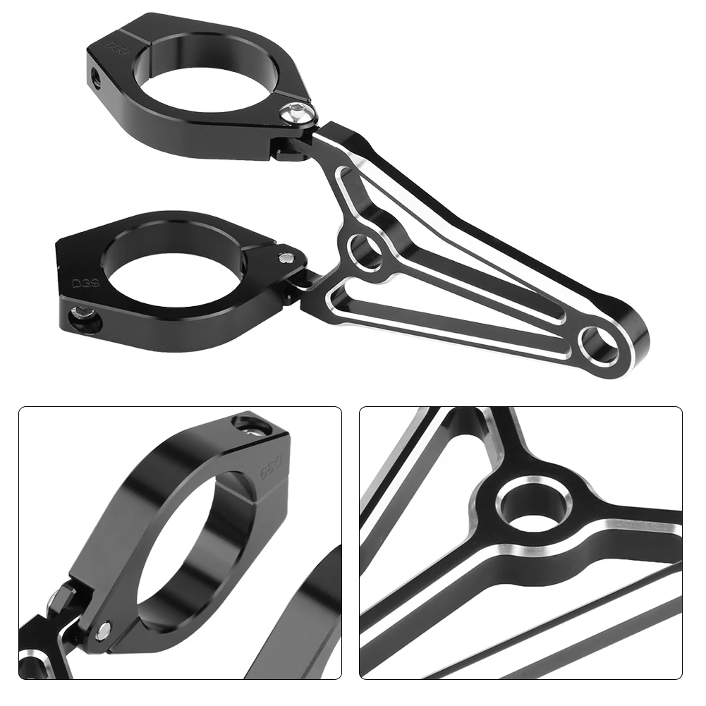 

1 Pair Motorcycle Headlight Mount Bracket (41mm Fork) - New Style Modified Headlight Holder
