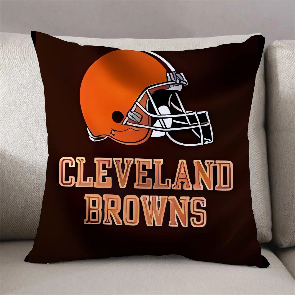 Throw Pillow Covers Decorative Cushions Cover for Sofa ClevelandS BrownS Cushion Covers Living Room Home Sleeping Pillows Cases