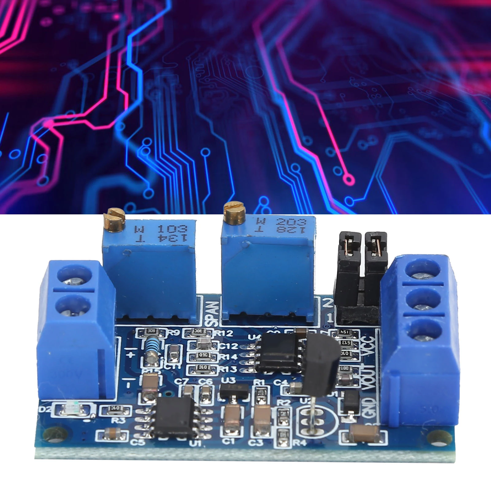 

Current to Voltage Converter 0/4‑20mA to 0‑3.3V/5V/10V Signal Conversion Module Transmitter