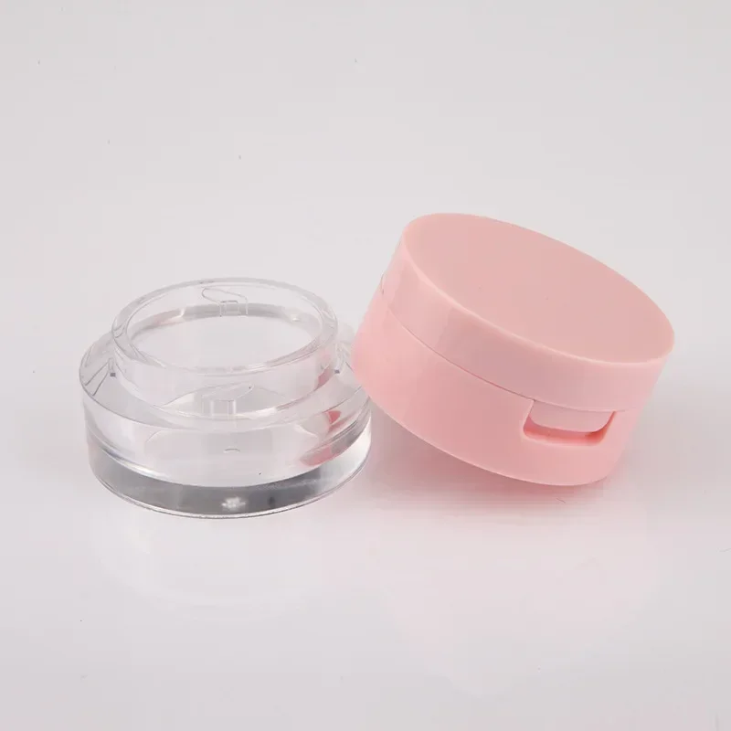 3g/5g Portable Powder Box with Mirror Powder Puff Empty Loose Powder Container Cosmetic Sifter Loose Jar Travel Makeup Container