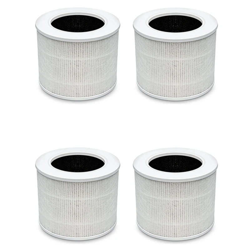 4Pcs Replacement Filter For LEVOIT Air Purifier Core Mini Part Core Mini-RF,H13 HEPA Filter 3In1 Activated Carbon Filter